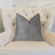 Mosaic Gray and Beige and Gold Luxury Throw Pillow, 12"x20"