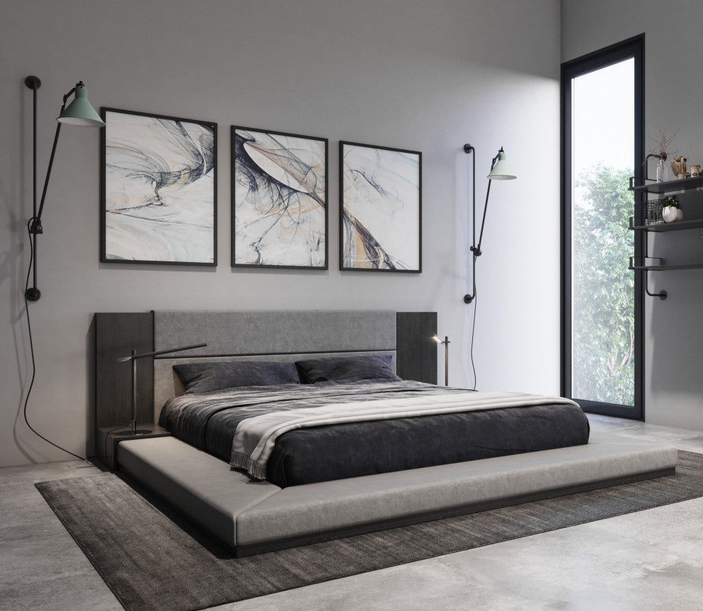 Nova Domus Jagger Modern Gray Bedroom Set, California King