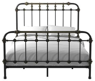 Furniture of America Cecil Transitional Metal Twin Spindle Bed in Antique Black