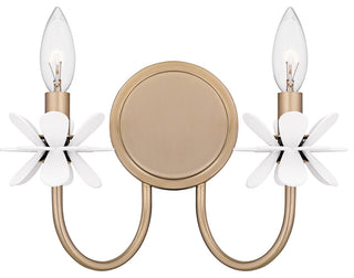 Remy Two Light Wall Sconce in Bronze Gold