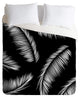Kelly Haines Monochrome Palm Leaves Duvet Cover Set, King
