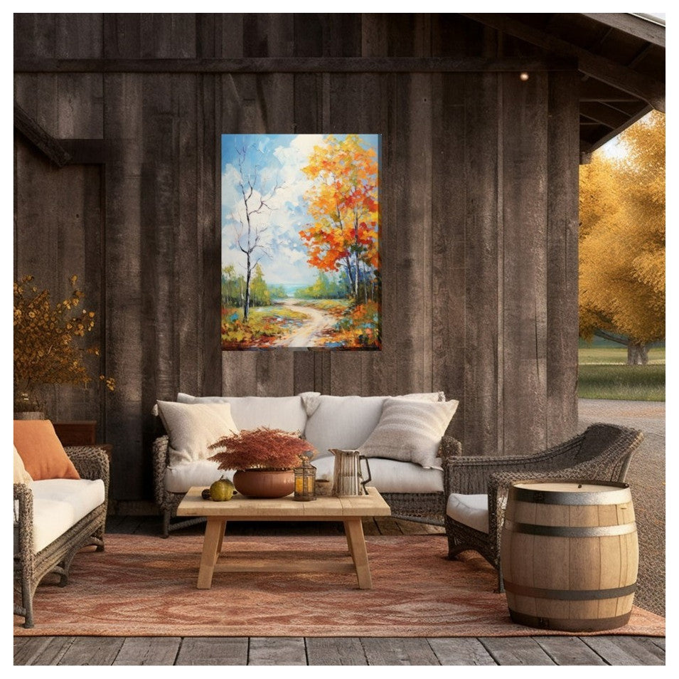 OU-89016 Going the Backway Outdoor Canvas Art