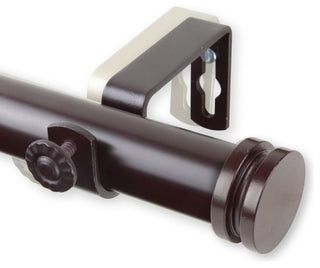 Lid 1" Curtain Rod, Mahogany, 160"-240"