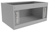CastelloUSA Alpine 30" Wall Mounted Vanity, Base Only, Gray, Brushed Nickel