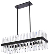 Modern Black 20-Light Chandelier