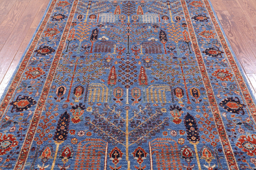 5' 2" X 7' 9" Hand Knotted Persian Ziegler Wool Rug Q7785