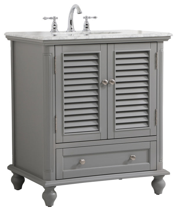 Home Living 30" Single Bathroom Vanity, Gray
