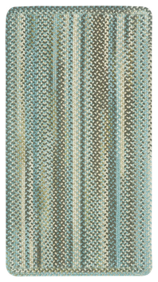 Capel Kill Devil Hill Tan Hues 0210_700 Braided Rugs - 5' X 8' Cross Sewn Rectan