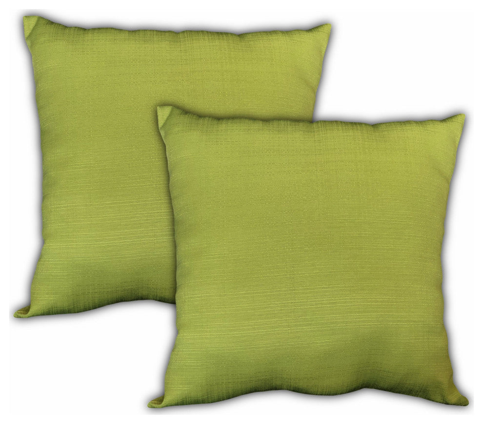 3-Piece Set Green Trellis Indoor Outdoor Sewn Pillows