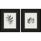 Black Print Leaf II Framed Art, 2-Piece Set