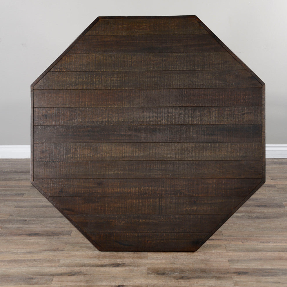 Sunny Designs Homestead Transitional Wood Game & Dining Table in Tobacco Leaf