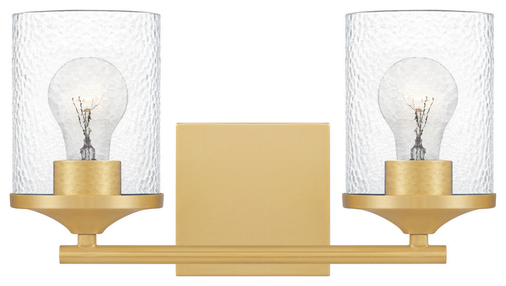 Quoizel ABR8614AB Two Light Bath, Aged Brass Finish