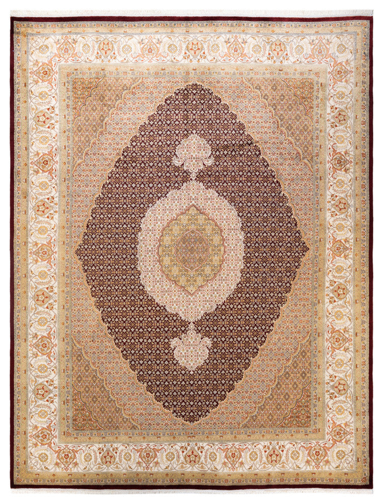 Tachileik One-of-a-Kind Hand-Knotted Area Rug Red, 8'1"x10'5"