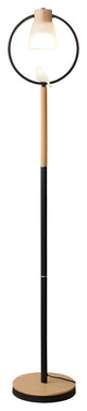 Corseaux | Creative Bell-Shaped LED Wooden Floor Lamp, Black, Bird