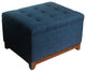 Chunky Textured Tufted Storage Ottoman with Hinged Lid