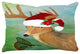 Holiday Pillow Sham, 40"x20", Santa Deer