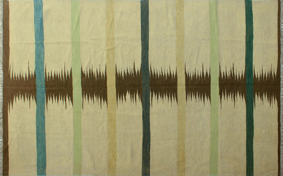 Winchester Kilim Haqq Ivory Rug, 6'4x9'8