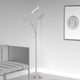 Mother & Son Floor Lamp, Satin Nickel Finish