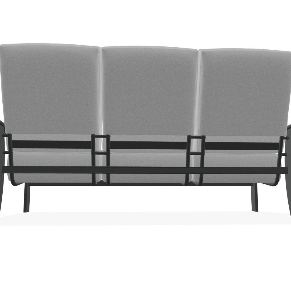 St. Catherine Deep Seat 3-Seat Outdoor Sofa, Dazzle/Graphite