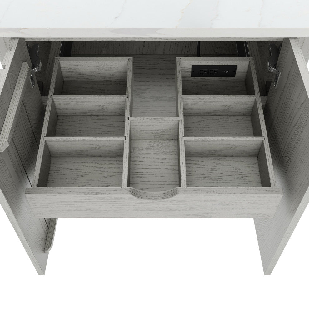 Blakely Vanity Only Collection, Gray Oak, 30