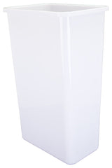 Hardware Resources CAN-50 50 Quart Plastic Trash Can for Double - White