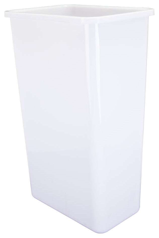 Hardware Resources CAN-50 50 Quart Plastic Trash Can for Double - White