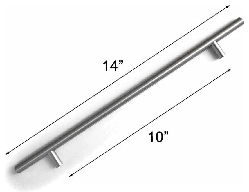 Celeste Bar Pull Cabinet Handle Brushed Nickel , Gold Champagne, 10"x14"