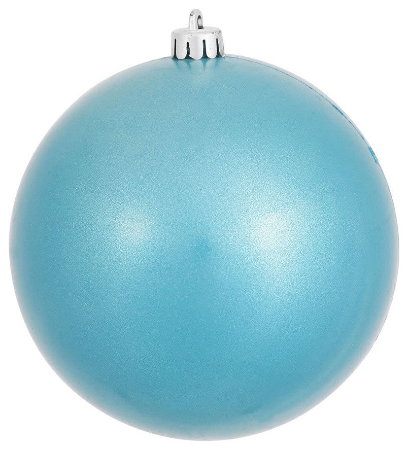 Vickerman N592512DCV 10" Turquoise Candy Ball Ornament