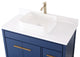 42" Tennant Brand Modern Style Blue Beatrice Vessel Sink Bathroom Vanity