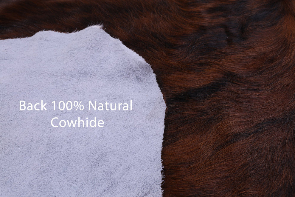 Organic Natural Hair-On Cowhide Area Rug 7' 7" X 6' 4" C1643