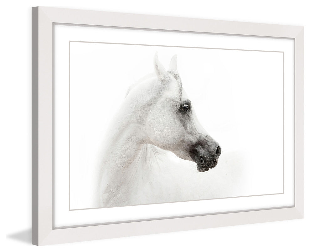 "White Beauty" Framed Paper Print, 45x40 cm