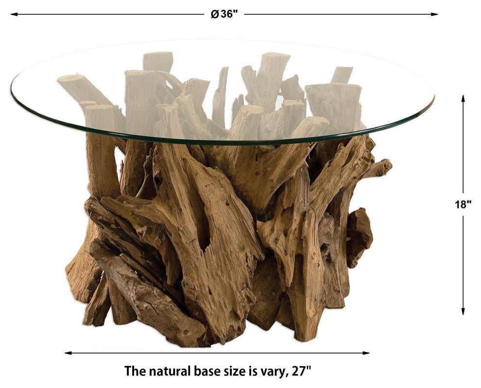 Uttermost - 25519 - Cocktail Table - Driftwood - Teak Driftwood