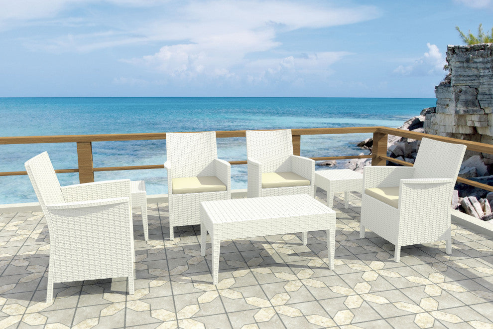 Compamia California Outdoor Armchairs, Set of 2, White