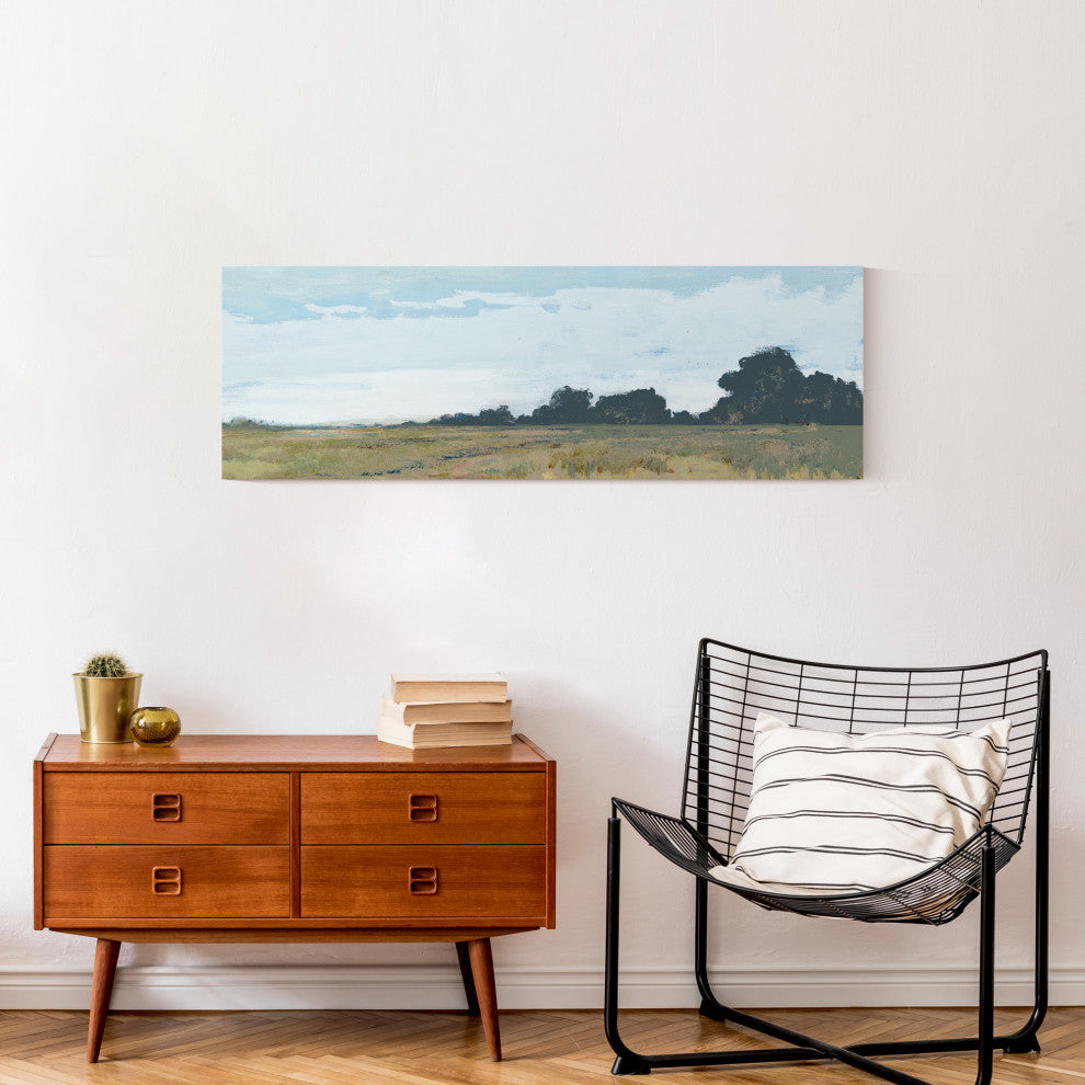 Distant Trees 36x12 Canvas Wall Art