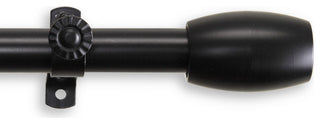 Julie Multi Angle Ceiling Rod 48-84", Black, Two Sided