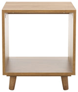 Safavieh Yona Open Shelf Accent Table, Brown Oak
