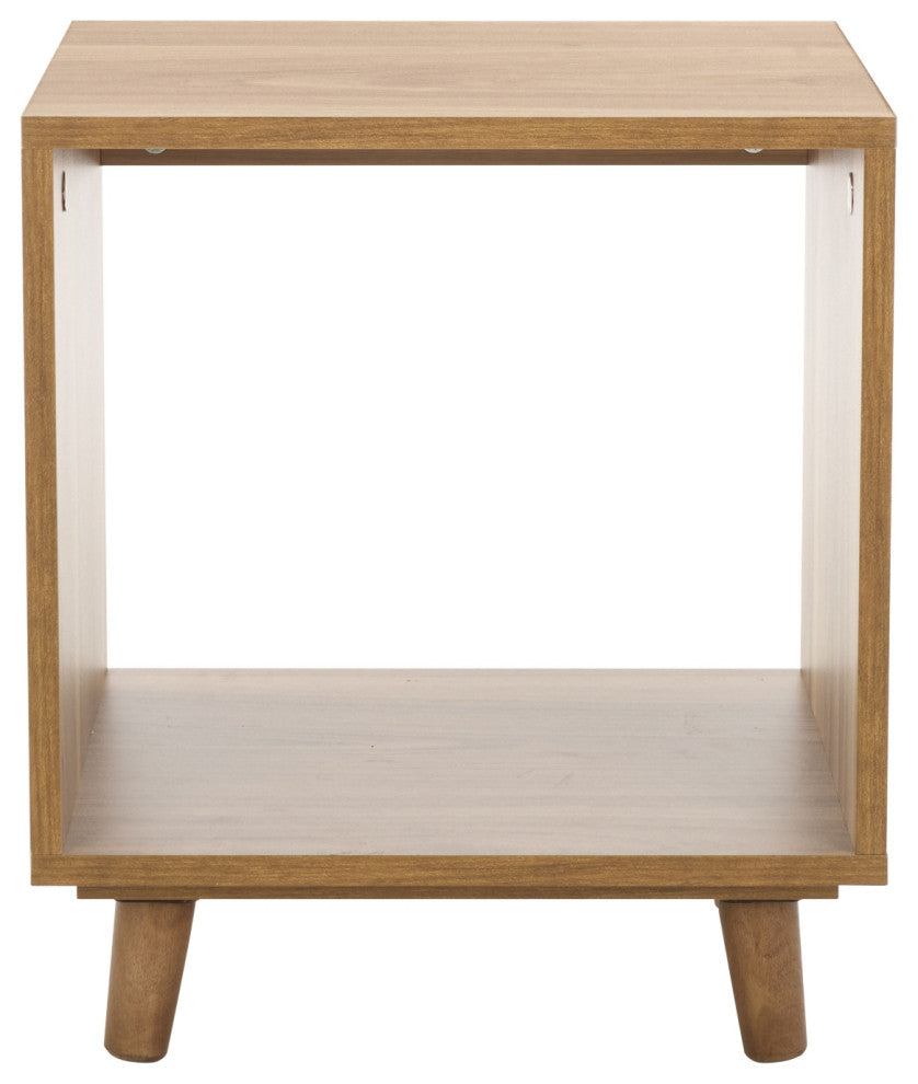 Safavieh Yona Open Shelf Accent Table, Brown Oak
