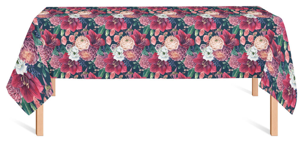 Jewel Bouquets 58x102 Tablecloth