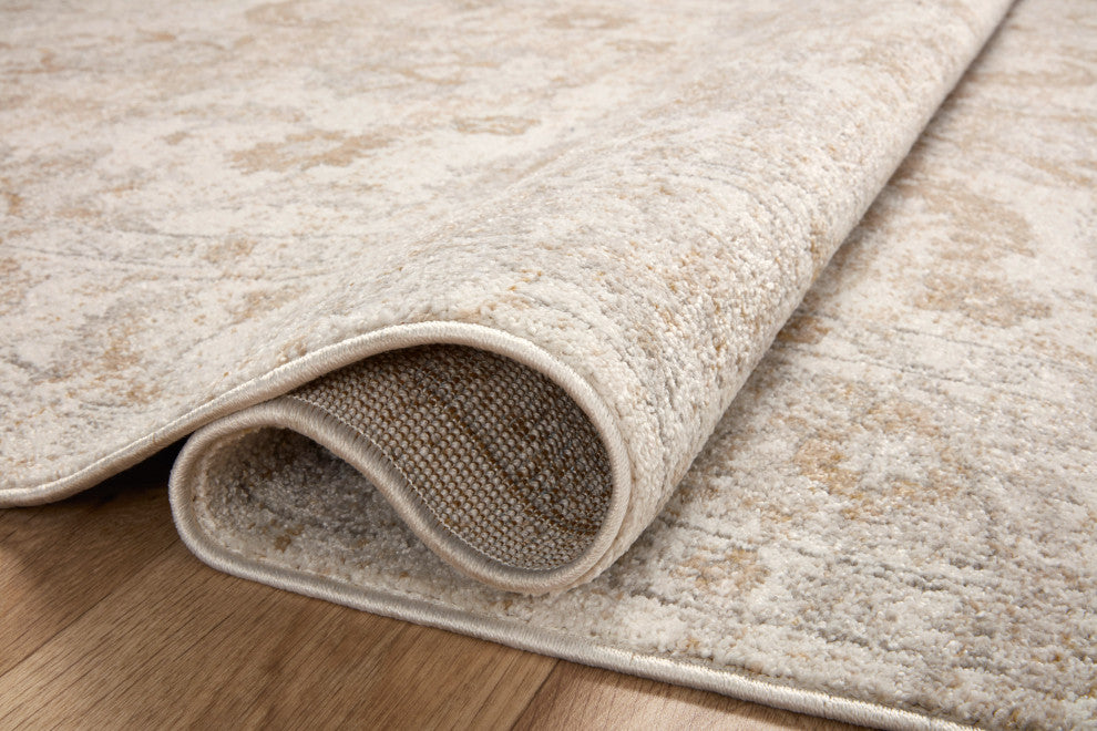 Loloi II Odette Ivory / Beige 18" x 18" Sample Rug