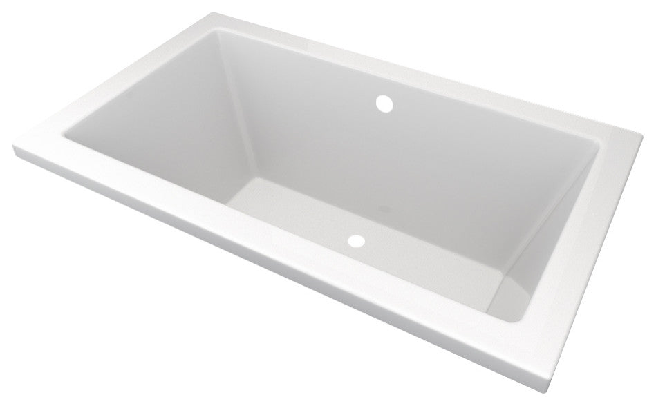 CHI White Acrylic Extra Deep Drop-In Bathtub Center Drain by Valley Acrylic, Whi