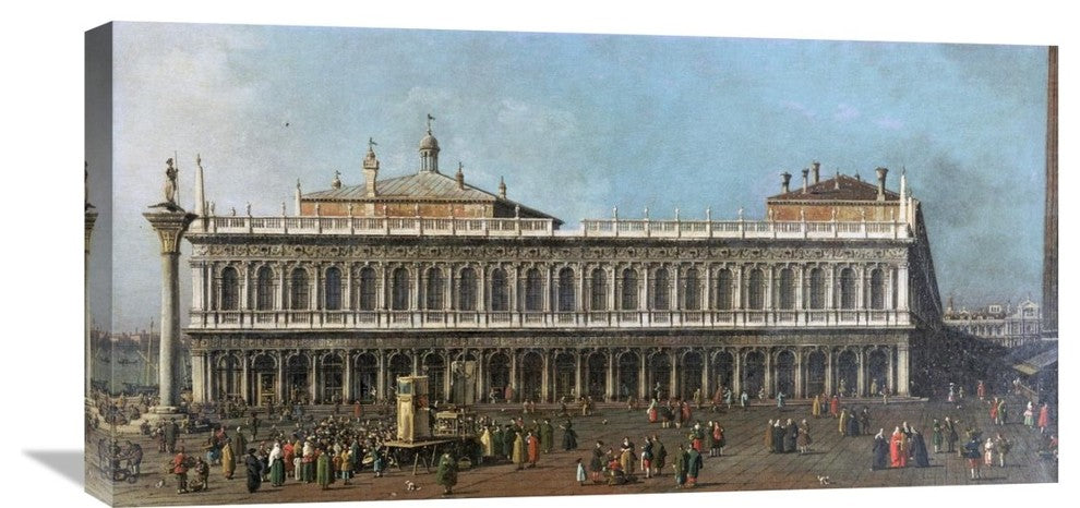 "The Library and The Piazetta, Venice" Artwork, 30" x 15"