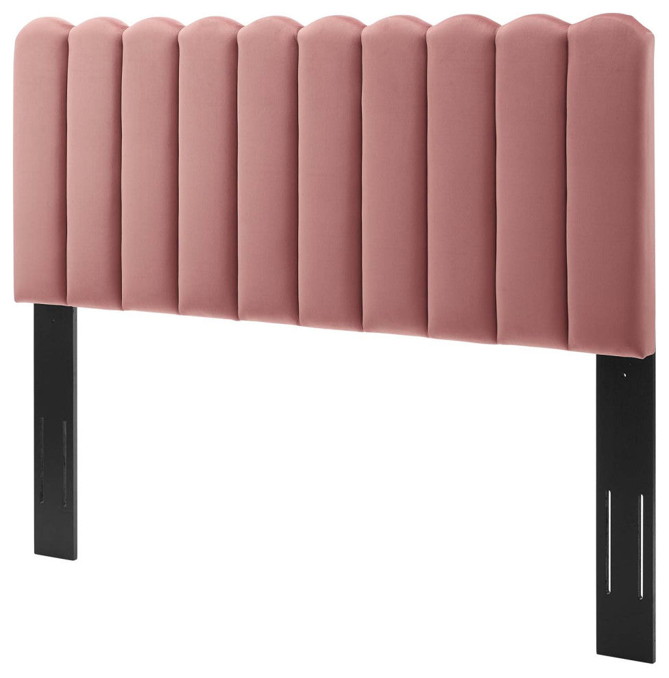 Headboard, Twin Size, Velvet, Pink, Modern Contemporary, Bedroom Master Suite