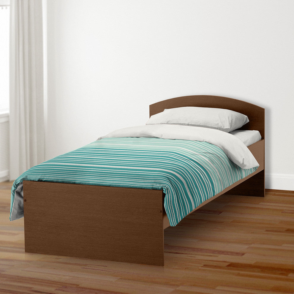 Green Stripes Twin Brushed Poly Duvet Cover