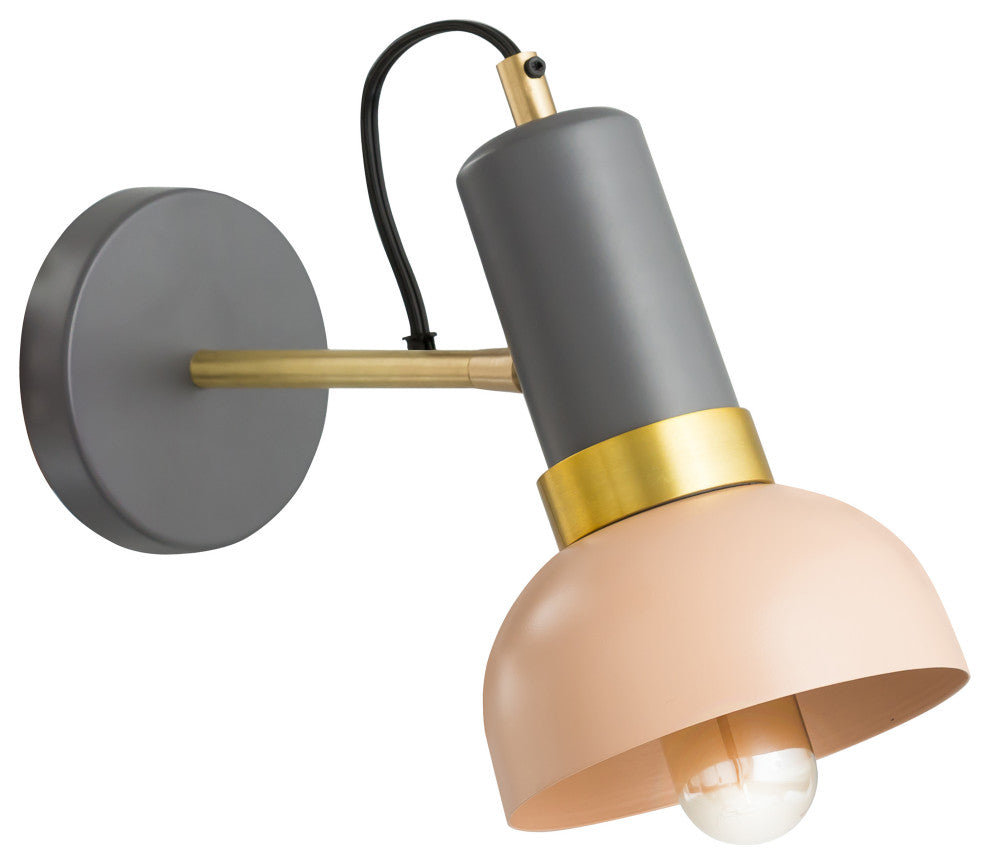 Juku Blush/Grey Wall Sconce