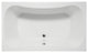 Malibu Vero Rectangle Whirlpool Bathtub 72x42x24 Biscuit