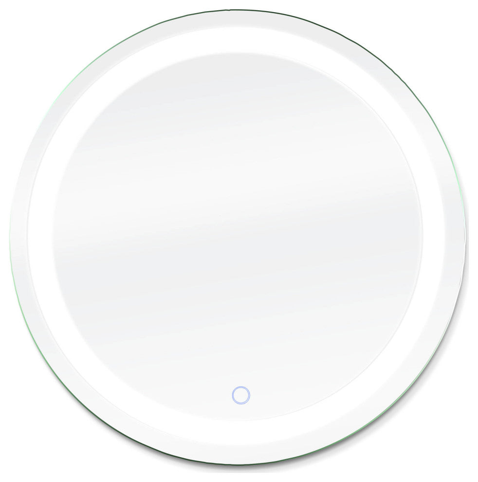 Dyconn Faucet Edison Round Tri-Color LED Wall Mounted Bathroom Mirror (36" Dia)
