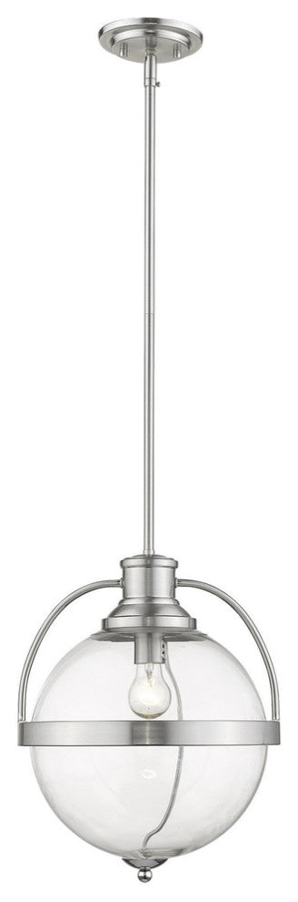Kassian 1-Light Satin Nickel Pendant