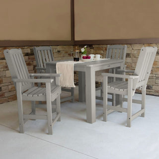 Lehigh 5-Piece Square Counter-Height Dining Set, Harbor Gray