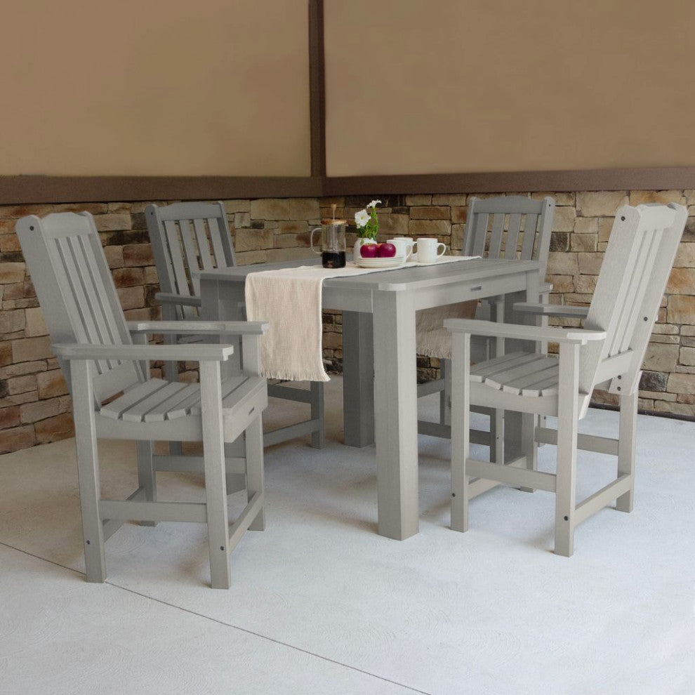 Lehigh 5-Piece Square Counter-Height Dining Set, Harbor Gray