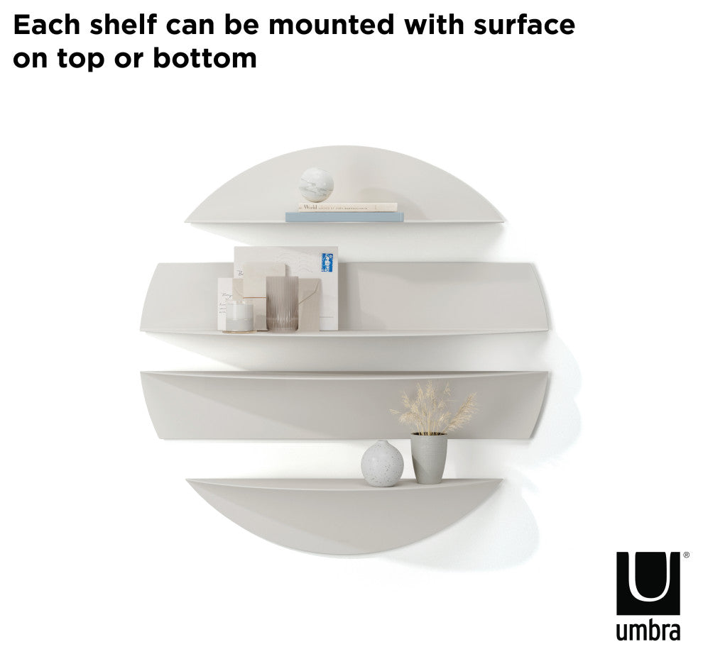 Umbra Solis Wall Shelves Stone